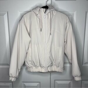 lululemon athletica Off-White Puffy Hooded Jacket